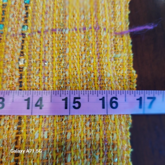 Hand Woven Shawl Wrap in Sunshine Burst Color OS - Picture 16 of 16